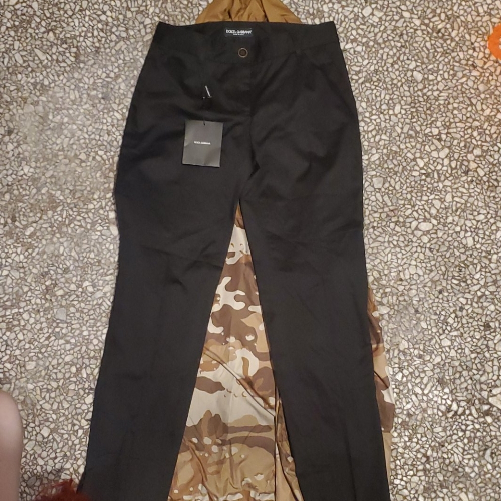 Womens Dolce & Gabbana Black Dress Pants